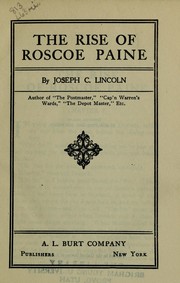 Cover of: The rise of Roscoe Paine