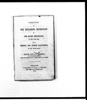Cover of: Narrative of the exploring expedition to the Rocky Mountains in the year 1842, and to Oregon and North California, in the years 1843-44 by John Charles Frémont