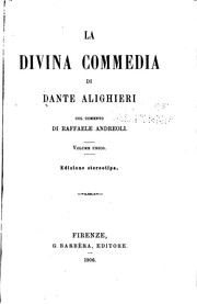 Cover of: La divina commedia di Dante Alighieri by Dante Alighieri