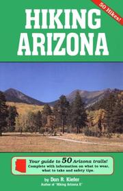 Cover of: Hiking Arizona by Don R. Kiefer