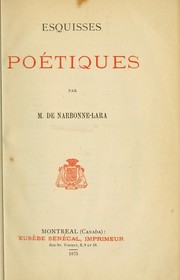 Cover of: Esquisses poétiques