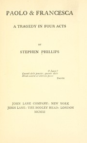 Cover of: Paolo & Francesca by Stephen Phillips