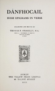 Cover of: Dfhocail by collected and edited by Thomas F. O'Rahilly.