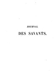 Cover of: Journal des Savants by Académie des inscriptions & belles-lettres (France), Académie des inscriptions & belles-lettres (France)