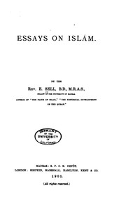 Front cover of Essays on Isl�am by Edward Sell