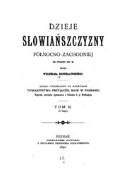 Cover of: Dzieje Słowiańszczyzny północno-zachodniej do połowy XII W.