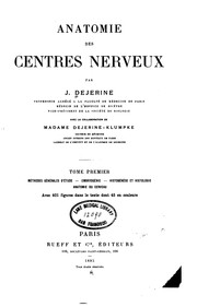 Cover of: Anatomie des centres nerveux v.2, 1901