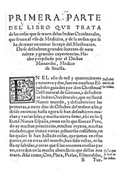 Cover of: Primera y segunda y tercera partes de la historia medicinal, de las cosas ...
