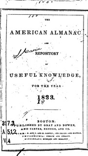 The American almanac and repository of useful knowledge for the year ... by George P.Sanger