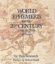Cover of: World Ephemeris for the 20th Century: 1900 T0 2000 at Noon