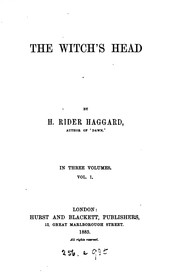 Cover of: The witch's head by H. Rider Haggard