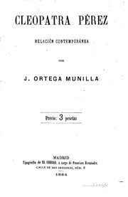 Cover of: Cleopatra Pérez