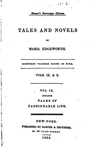 Cover of: Tales and novels by Maria Edgeworth