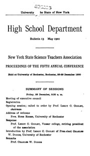 Cover of: Bulletin by University of the State of New York High School Dept, University of the State of New York, University of the State of New York High School Dept, University of the State of New York