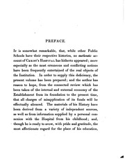 Cover of: A History of the Royal Foundation of Christ's Hospital: With an Acount of ...