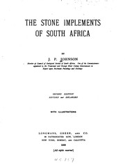 Cover of: The stone implements of South Africa. by Johnson, J. P.