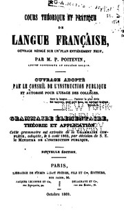 Cover of: Cours théorique et pratique de langue française ...