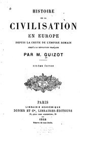 Cover of: Histoire de la civilisation en Europe by François Guizot, Duke University Library. Lanson Collection