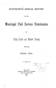 Cover of: Report of the State Civil Service Commission