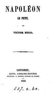 Cover of: Napoléon le petit