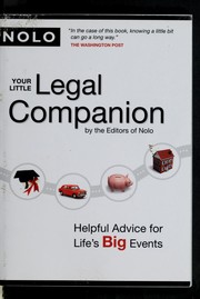 Cover of: Your little legal companion. by Nolo (Firm)