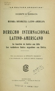 Cover of: Historia diplomática latino-americana