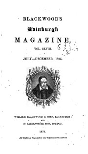 Blackwood's Edinburgh Magazine by No name