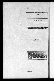 Cover of: Papers: paper furnished by the Rev. G.O. Corbett and referred to in question 2773 of his Evidence, 5 March 1857