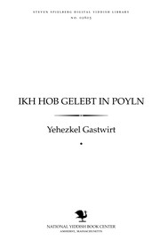 Ikh hob gelʼebt in Poyln by I Gastwirt