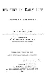 Cover of: Chemistry in Daily Life: Popular Lectures by Lasser Cohn