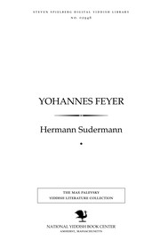 Cover of: Yohannes Feyer: drama in 4 aḳṭen