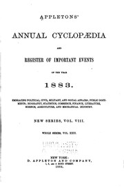 Appletons' Annual Cyclopaedia and Register of Important Events by No name