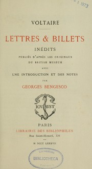 Cover of: Lettres et billets inédits