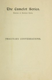 Imaginary conversations by Walter Savage Landor