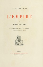 Le luxe français by Henri Bouchot