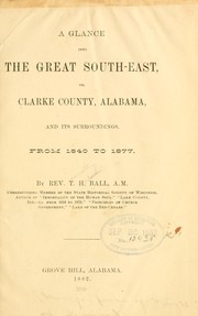 A glance into the great south-east by Timothy Horton Ball