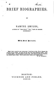 Cover of: Brief biographies. by Samuel Smiles