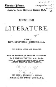Cover of: English literature. by Brooke, Stopford Augustus