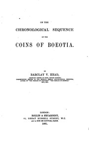 Cover of: On the Chronological Sequence of the Coins of Boetia