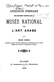 Cover of: Catalogue sommaire des monuments exposés dans le Musée national de l'art arabe