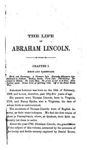 Cover of: Life of Abraham Lincoln: a biographical sketch of President Lincoln taken from Abbott's "Lives of the Presidents."