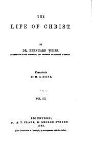 Cover of: The Life of Christ