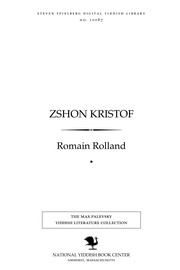 Cover of: Zshon Kristof [Jean-Christophe] by Romain Rolland