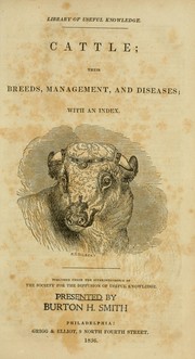 Cover of: Cattle: their breeds, management, and diseases