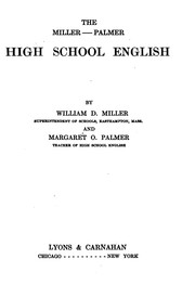 Cover of: The Miller-Palmer high school English