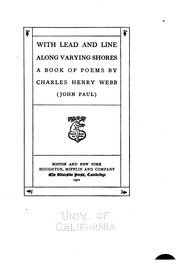 Cover of: With Lead and Line Along Varying Shores: A Book of Poems