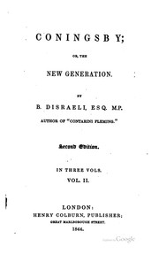 Cover of: Coningsby by Benjamin Disraeli