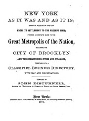 Cover of: New York as it was and as it is: giving an account of the city from its settlement to the present time