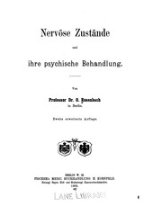 Cover of: Nervöse Zustände und ihre psychische Behandlung