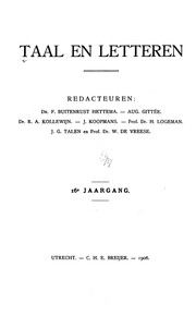 Cover of: Taal en letteren by Foeke Buitenrust Hettema